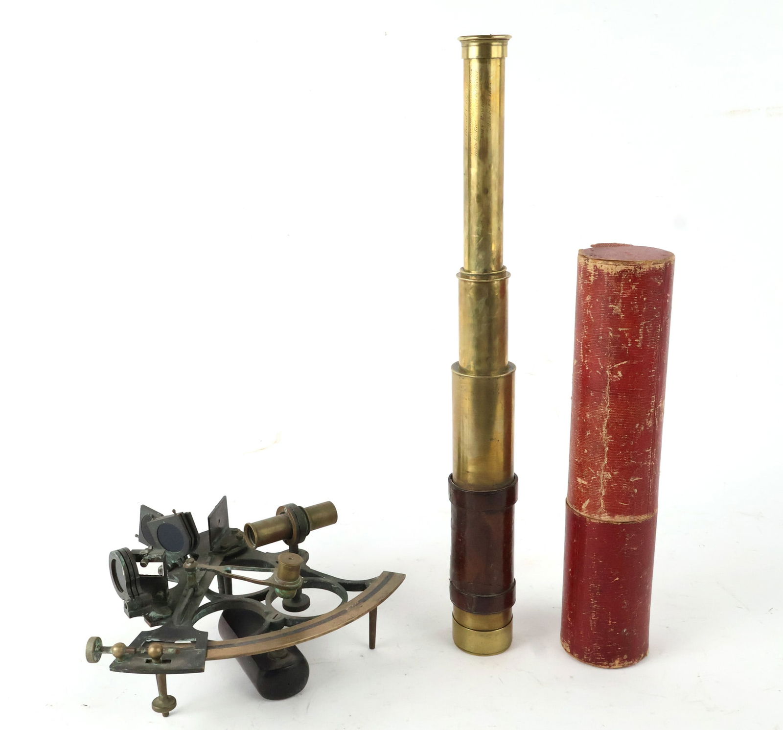 Elliot & Sons 3-Draw Brass Retracting Telescope (1 of 12)