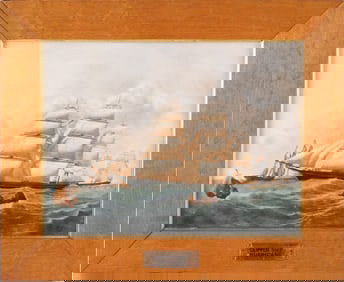 Wedgwood "Hurricane" Clipper Ship Porcelain Plaque