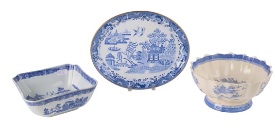 Three Pearlware Serving Table Articles