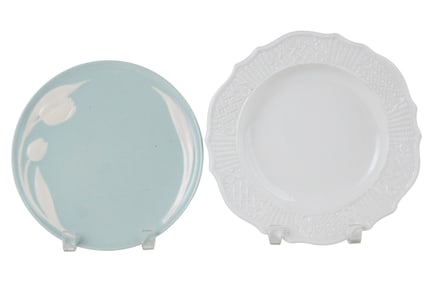 Twelve Tulip Decorated Plates