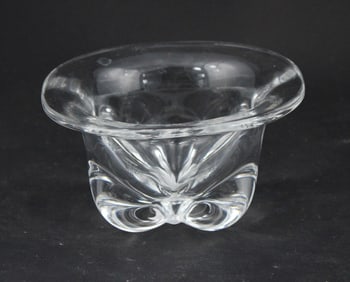 Orrefors Style Crystal Rose Bowl