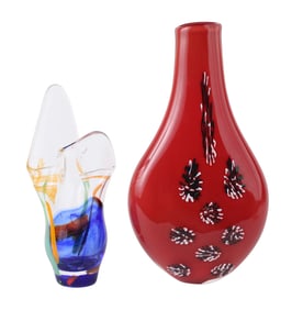 Steve Funk Art Glass Vase
