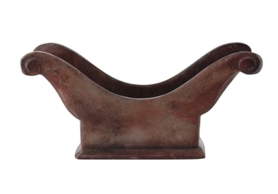 Glazed Ceramic Cheese Wheel Holder