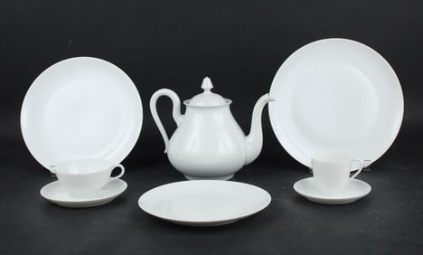 John Steinbeck's Personal Limoges White Porcelain Partial Coffee Service