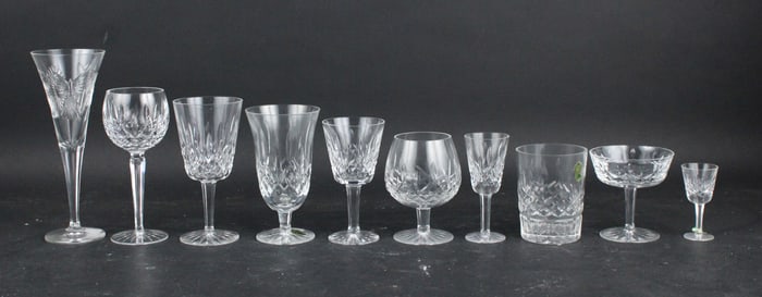 Group of Waterford Lismore Pattern Crystal Stemware