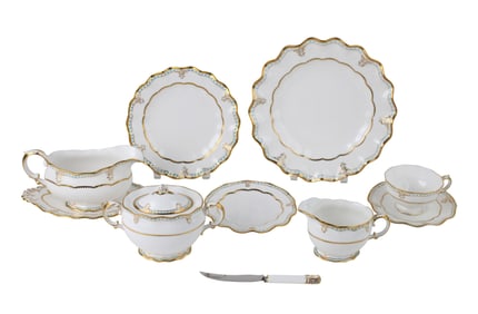 Set of Royal Crown Derby "Lombardy" Dinnerware