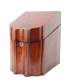 George III Inlaid Mahogany Knife Box