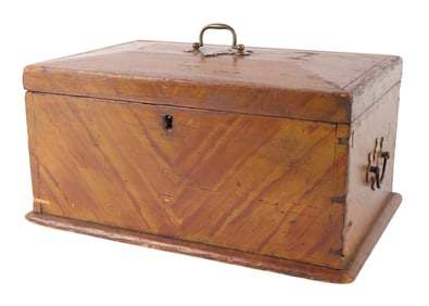 Grain-Painted Document Box