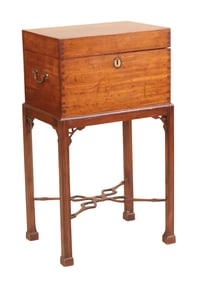 Regency Mahogany Liquor Set on Stand