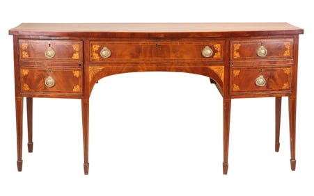 Hepplewhite Inlaid and Veneered Mahogany Sideboard