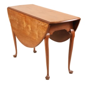 Queen Anne Walnut Drop Leaf Table