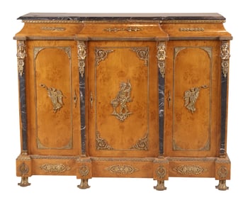 Neoclassical Style Marble Top Server