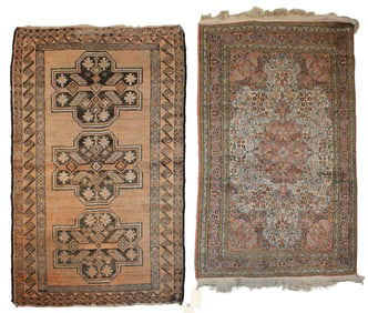 Baluch Rug and Kashmir Silk Rug