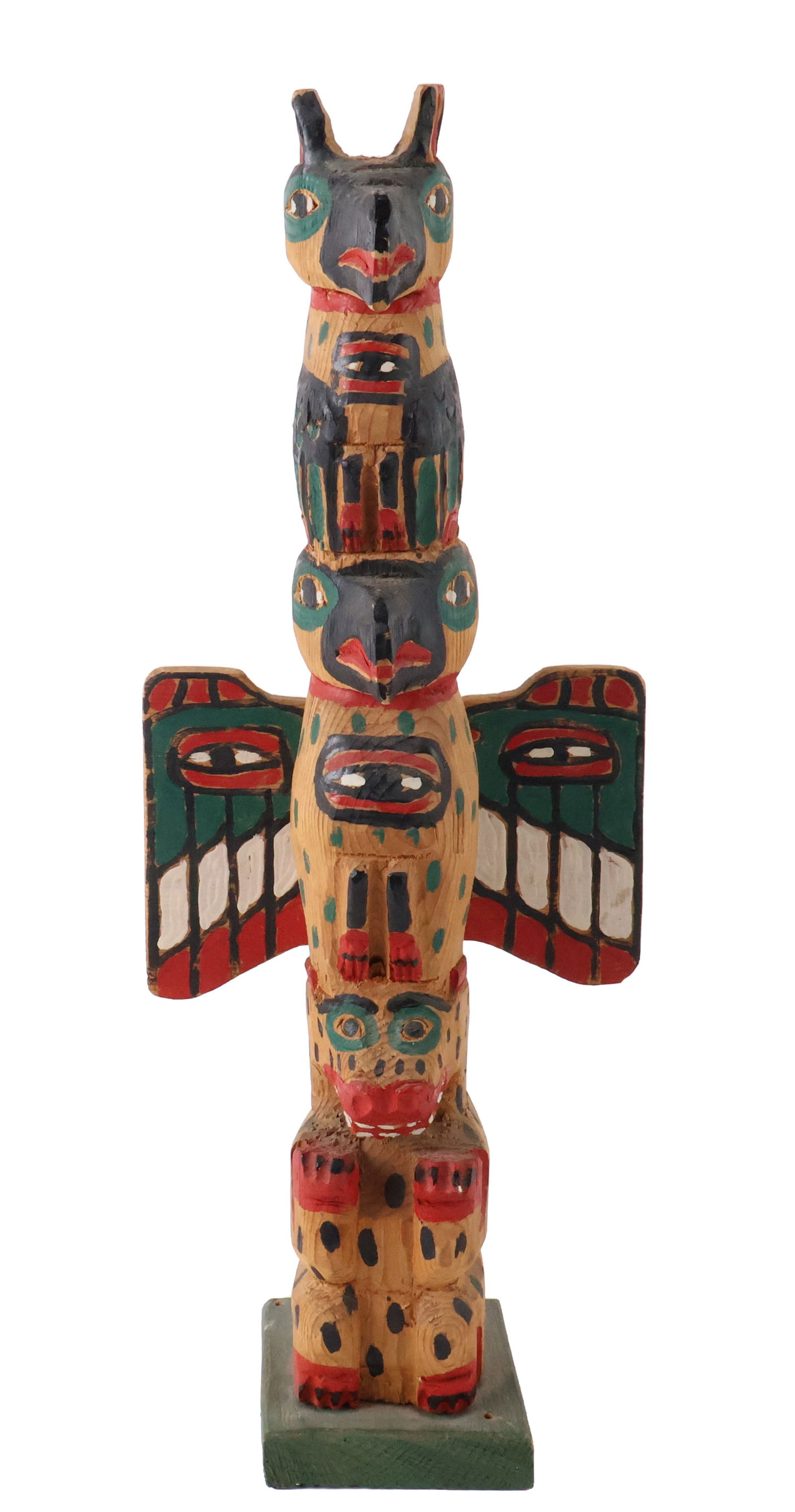 Vintage Native American Carved Totem Pole (1 of 13)