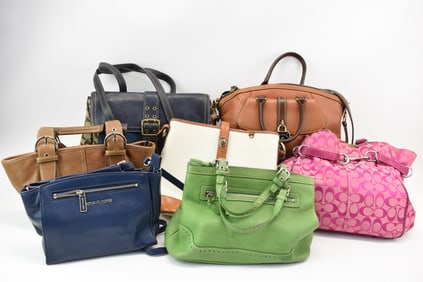 Group of Assorted Coach and Dooney & Bourke Ladies' Handbags