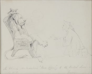 "Peace Offering", Political Drawing, Pencil on Paper