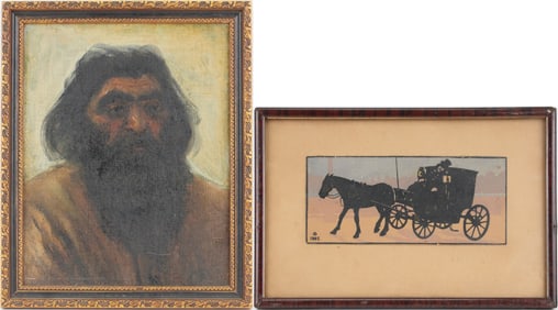 Portrait of a Bearded Man, Oil on Canvas
