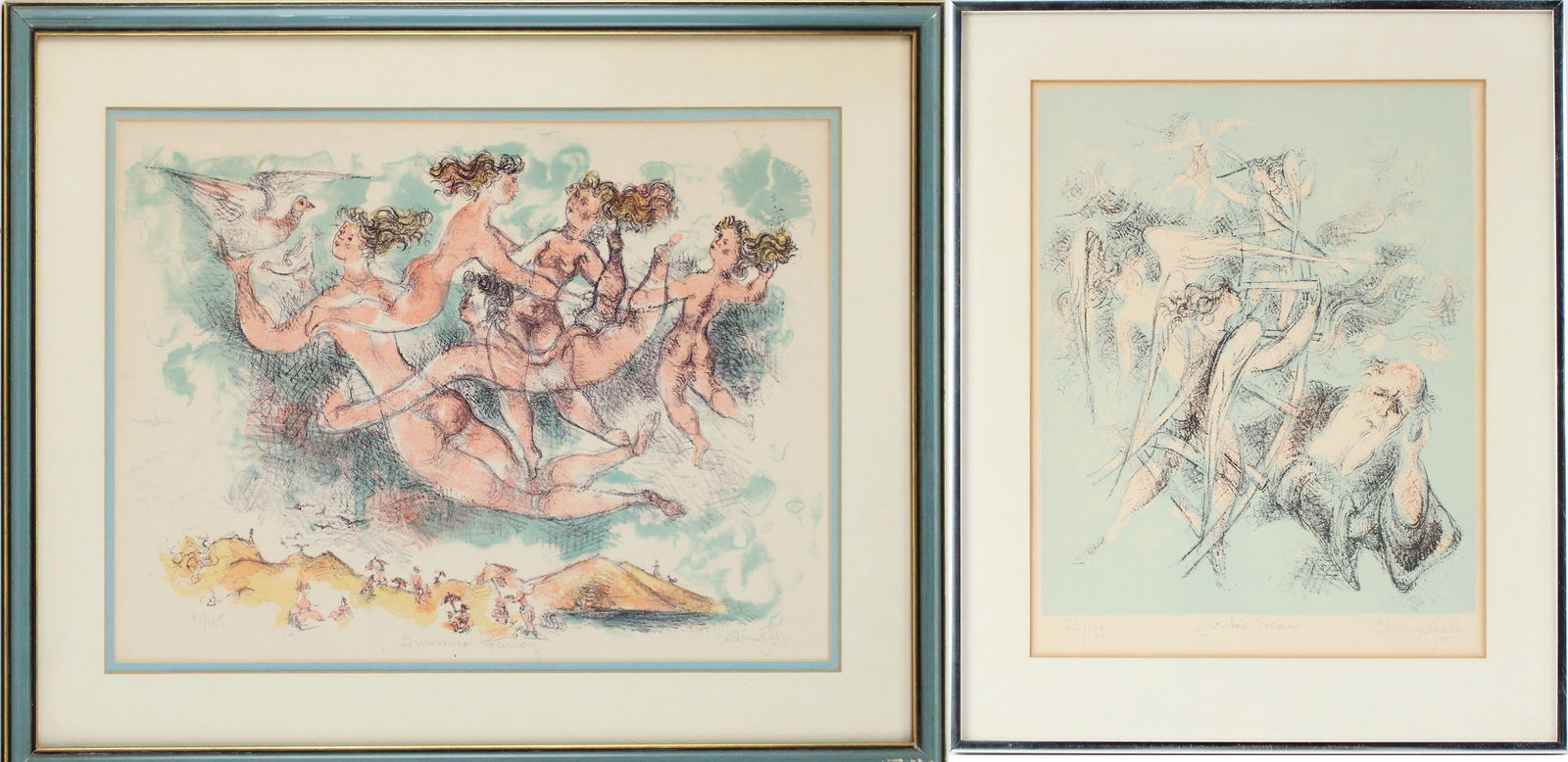 Chaim Gross, American/Austrian 1904-1991, Jacob's Dream and Summer Fancy, Lithographs (1 of 12)