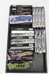 Group of Assorted Pocket Knives: Group of Assorted Pocket KnivesGroup of Assorted Pocket Knives. Comprising 22 total True Blue II and S.A.R. Tactical.