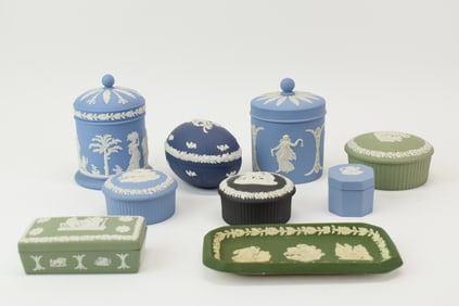 Group of Assorted Wedgwood Jasperware Table Articles