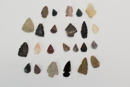 Group of Assorted American Indian Arrow Heads