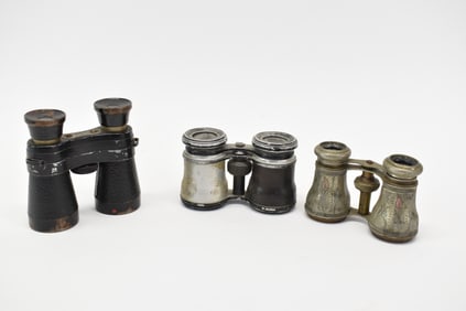 Group of Three Assorted Binocular Opera Glasses