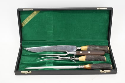 Vintage J.A. Henckels Three Piece Carving Set
