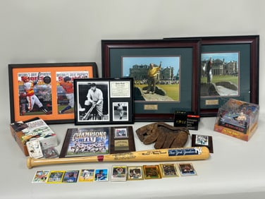 Group of Assorted Sports Memorabilia