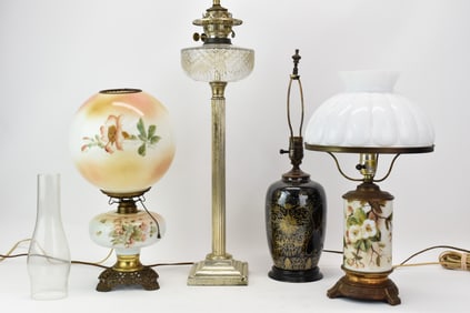 Four Assorted Table Lamps
