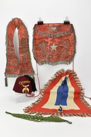 Vintage Odd Fellows All Seeing Eye Apron