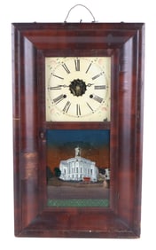 E.N. Welch Mahogany Ogee Shelf Clock