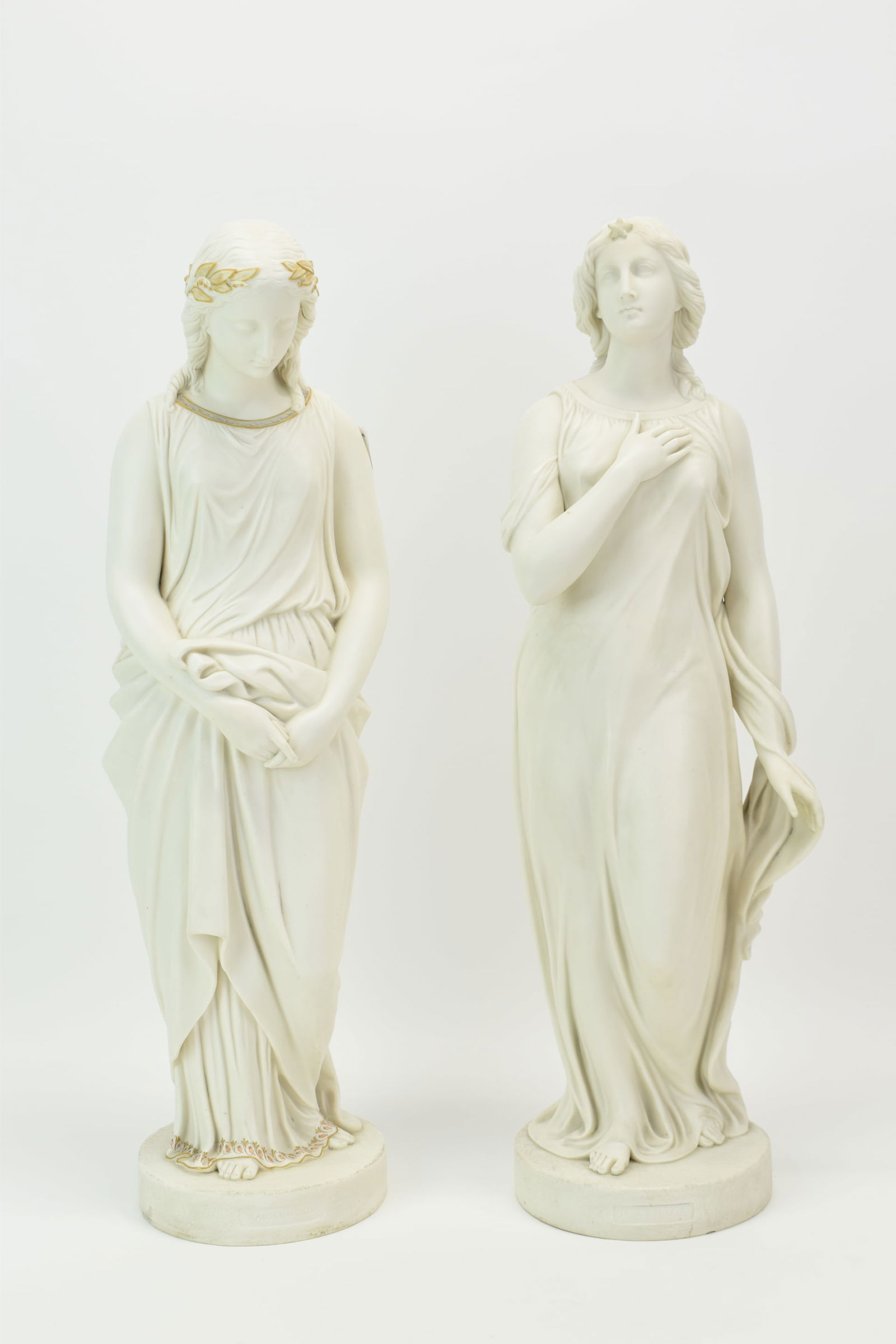Two Copeland Figural Statues Motherhood and Beatrice (1 of 16)