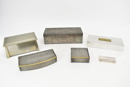 Group of Five Assorted Dresser Boxes