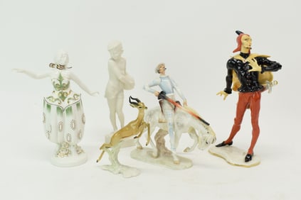Group of Five Hutschenreuther Figurines