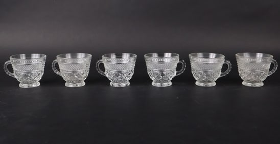 Fifty-Two Pressed Glass Punch Cups