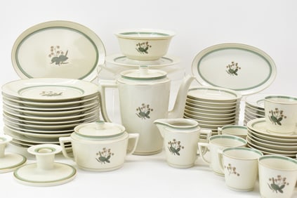 Partial Set of Royal Copenhagen Quaking Grass