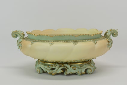 Royal Worcester Oval Porcelain Center Bowl