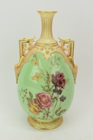 Royal Worcester for Tiffany & Co Double Handled Vase