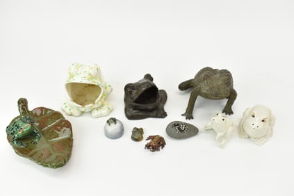 Group of Assorted Frogs and Toads