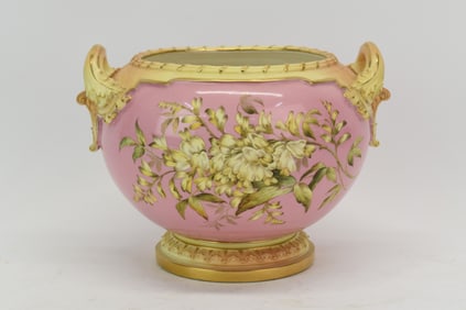 Royal Worcester Floral Decorated Jardinière