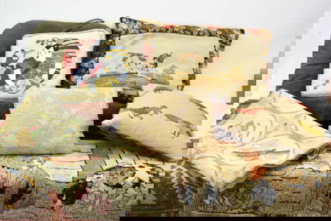 Group of Assorted Throw Pillows: Group of Assorted Throw Pillows20th/21st C. Together with two hooked rugs.Wear, worn, stains, losses.