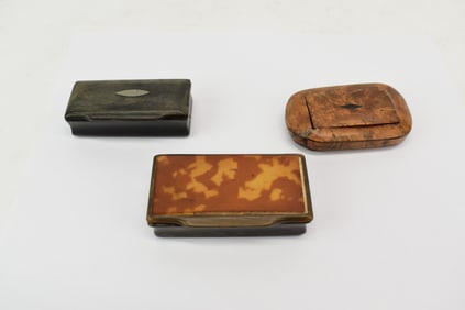Three Antique Snuff Boxes