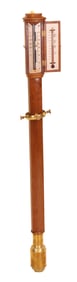 Victorian Mahogany Marine Stick Barometer