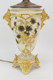 Royal Worcester Double-Handled Porcelain Lamp