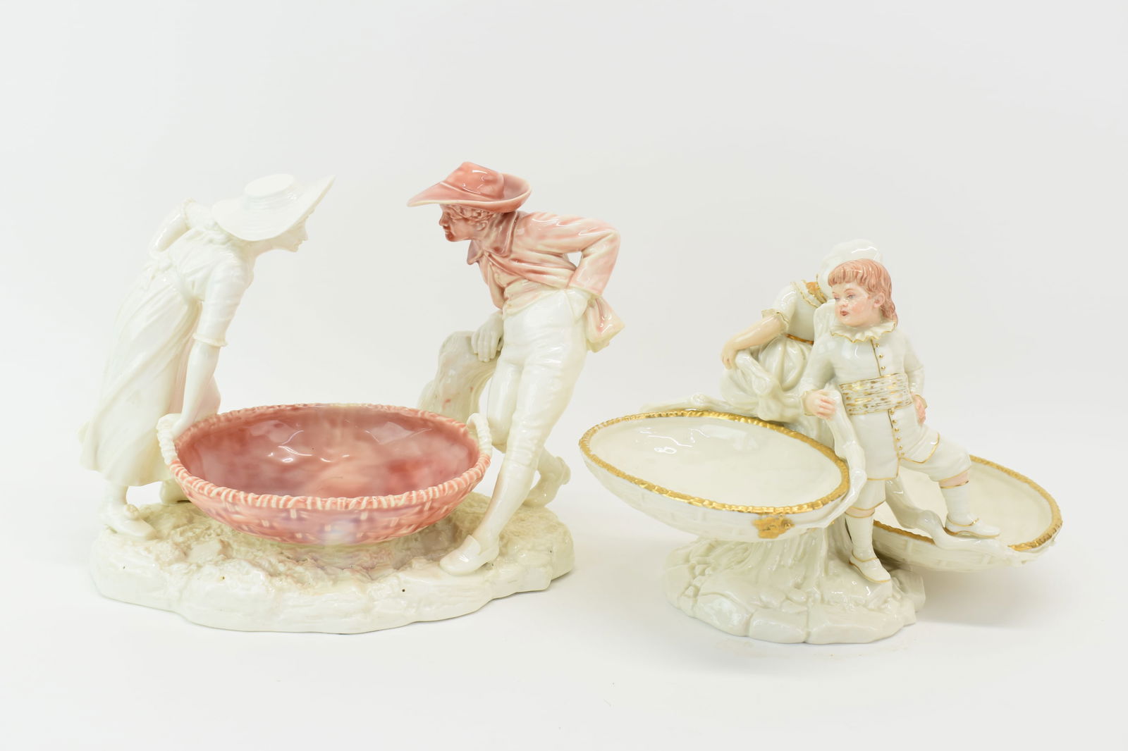 Two Royal Worcester Figural Sweet Meat Dishes (1 of 15)
