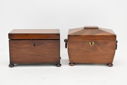 Two Rare Find-Bears Label Calvin Klein Tea Caddy