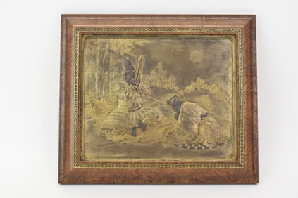 Asian Bronze Wall Plaque