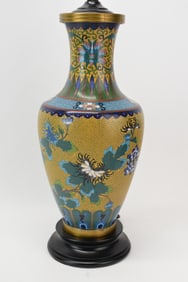 Asian Cloisonné Table Lamp