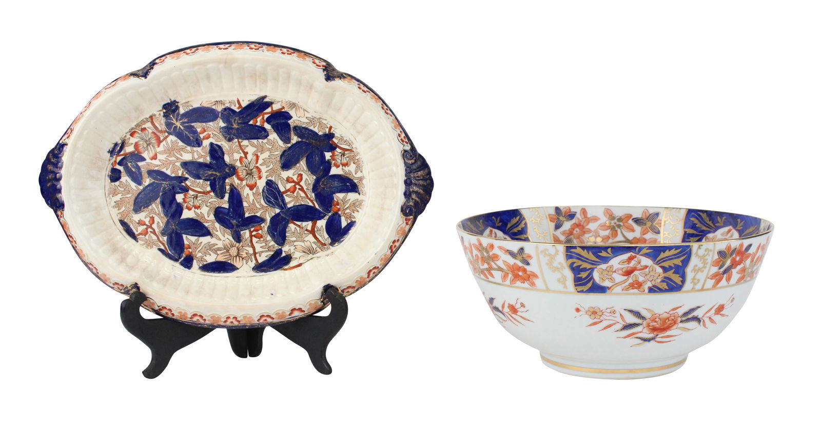 Imari Pattern Porcelain Punch Bowl (1 of 9)