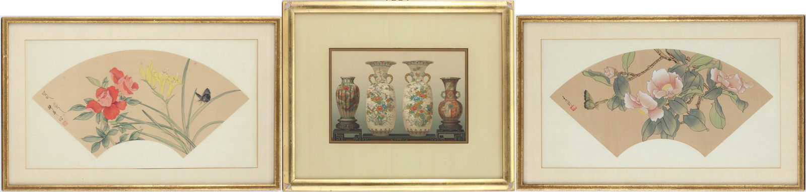 Two Chinese Framed Fan Watercolors (1 of 14)
